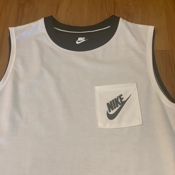 Nike Signal Black & White Muscle Tank - Picture 7 of 13